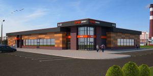 торговый объект по ул. Володарского в г. Островец