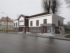 Разработка проекта - административное здание с гостиницей в г. Ошмяны, проект 2015, реализация 2016-2017